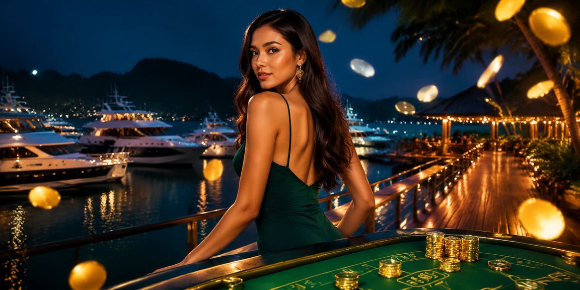 A baccarat player in Langkawi enjoying jp88 Live Casino on a smartphone
